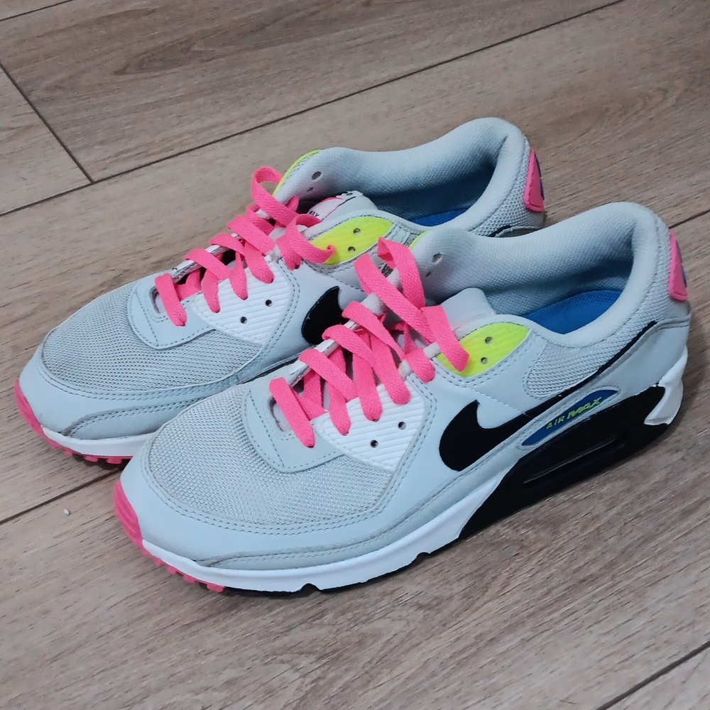 Nike Air Max White and Pink Men's Shoes